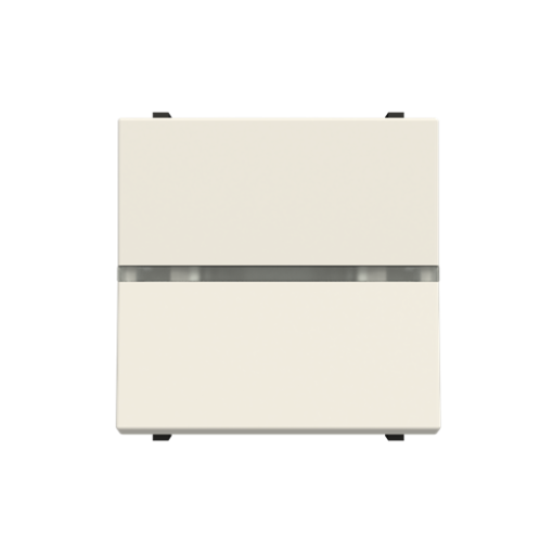 Insertcover Rockerbutton, Two-way switch with LED exchangeable White - Zenit