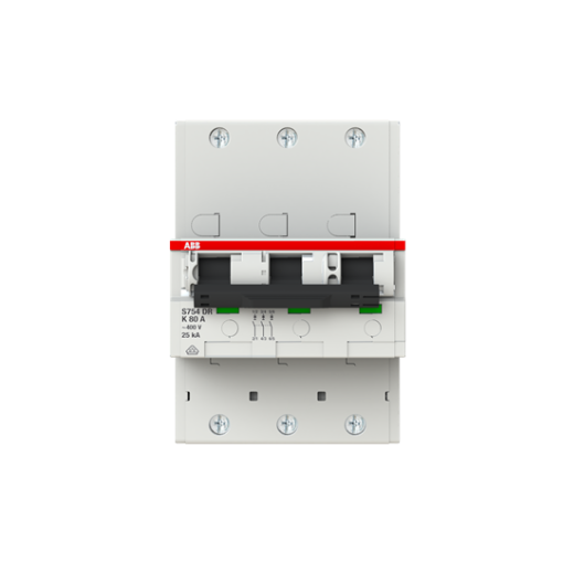 S753DR-K80 sel. main CB K-Char.,25kA,80A,3P