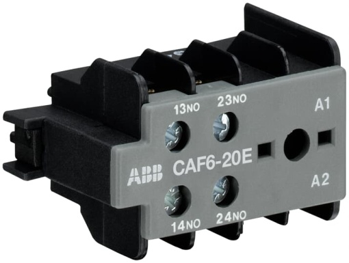 CAF6-20E Auxiliary Contact 2NO0NC screw terminal, front mounted