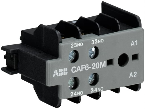 CAF6-20M Auxiliary Contact 2NO0NC screw terminal, front mounted