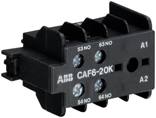 CAF6-20K Auxiliary Contact 2NO0NC screw terminal, front mounted