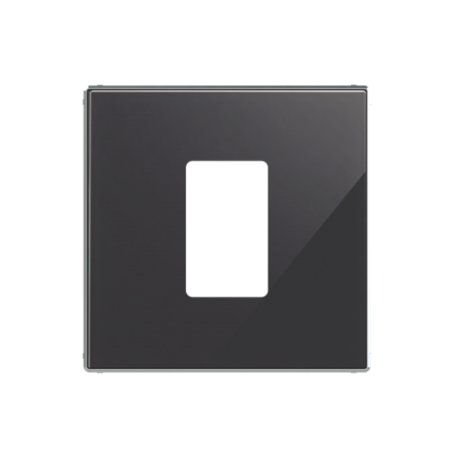 Cover plate Black Glass - Sky Niessen