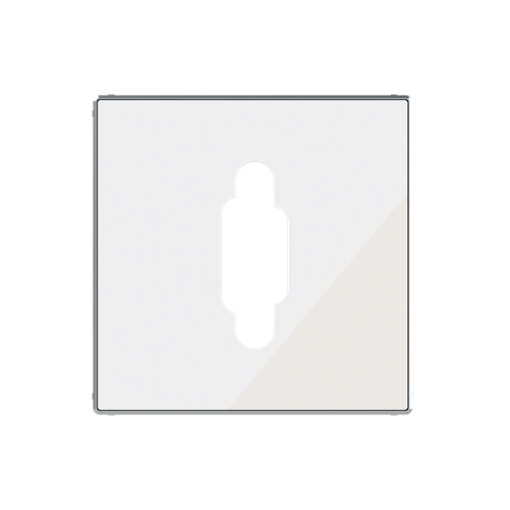 Cover plate VGA 1 gang White Glass - Sky Niessen