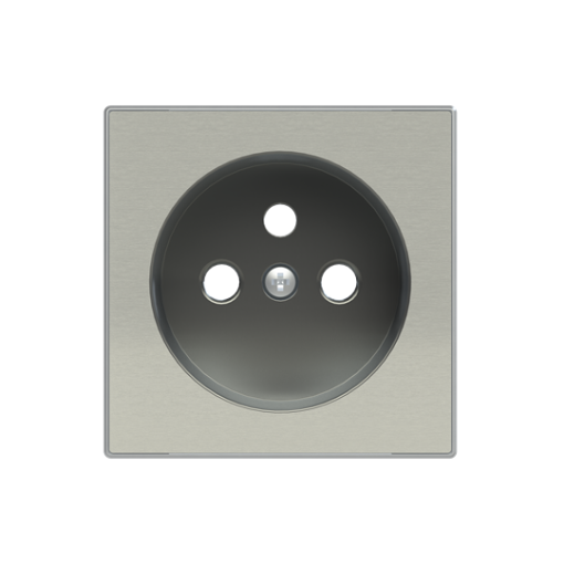 Cover socket outlet Without imprint Stainless steel - Sky Niessen