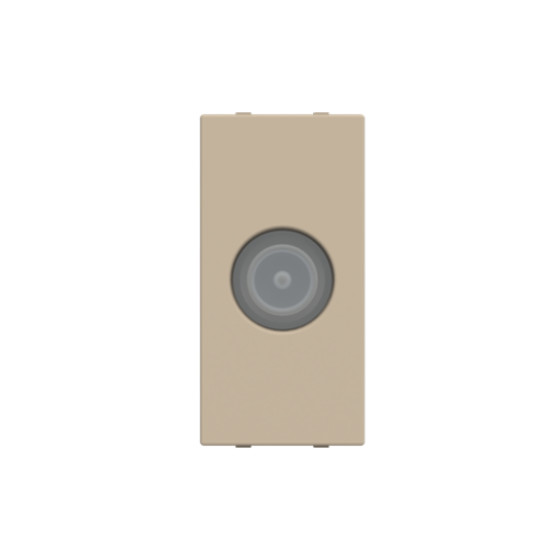 TV outlet SAT 1 gang Champagne - Zenit