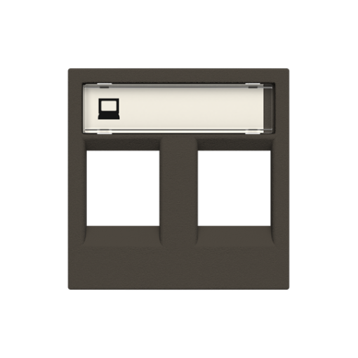 Cover For data connection housing 2 gang Anthracite - Zenit