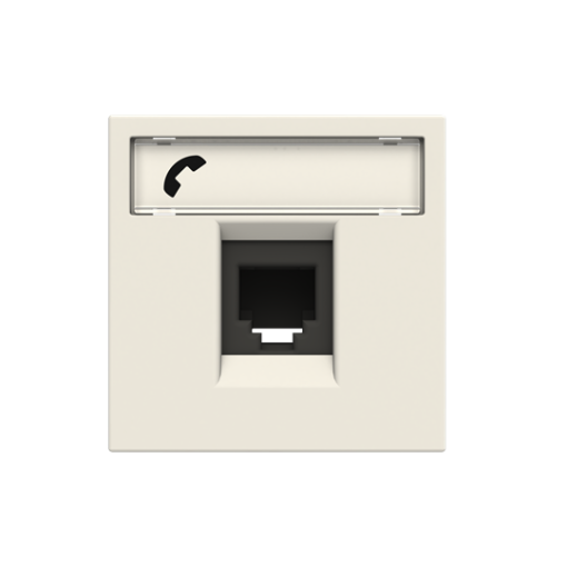 Telephone outlet Telephone 1 gang White - Zenit