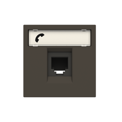 Telephone outlet Telephone 1 gang Anthracite - Zenit