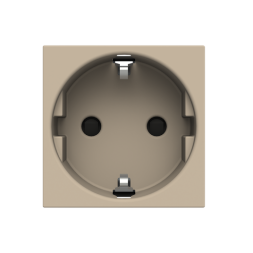 Socket outlet Schuko Protective contact SCHUKO Champagne  - Zenit