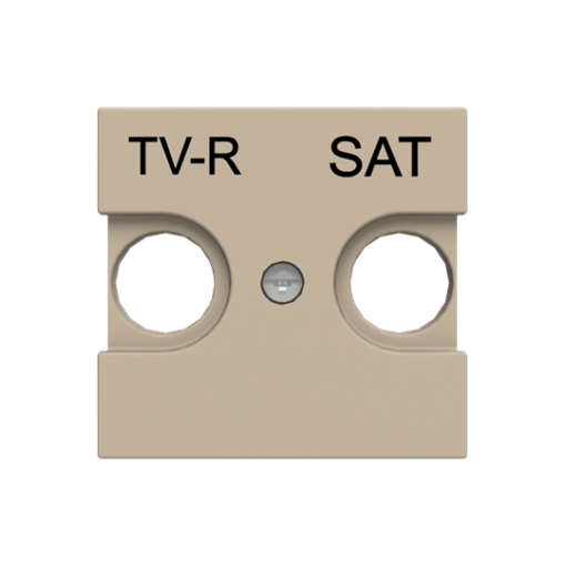 Cover plate SAT 2 gang Champagne - Zenit