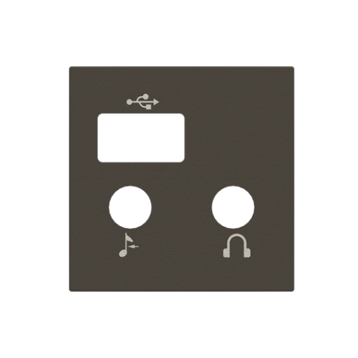 Cover plate USB Central cover plate Anthracite - Zenit