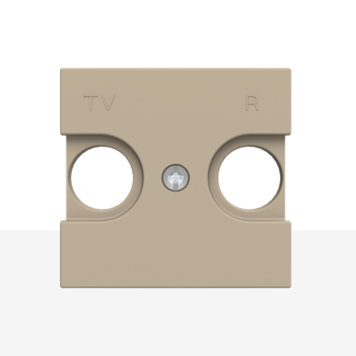 Cover plate SAT 1 gang Champagne - Zenit