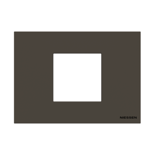 Frame 2 modules 1gang Anthracite - Zenit