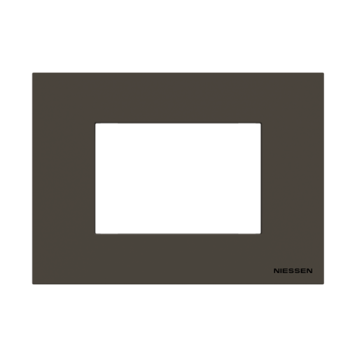 Frame 3 modules 1gang Anthracite - Zenit