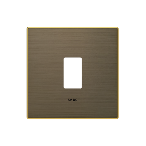 Cover USB charger USB 1 gangs Gold  - Sky Niessen