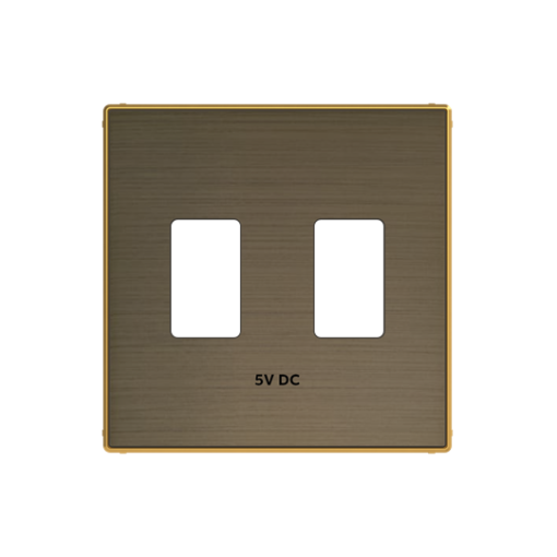 Cover USB charger USB 1 gangs Gold  - Sky Niessen