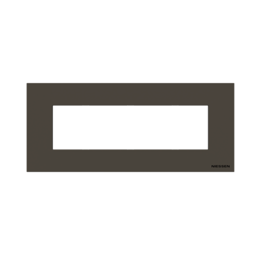 Frame 7 modules 1gang Anthracite - Zenit