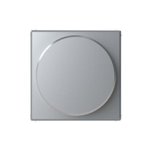 Cover plate Without imprint for Dimmer Turn button Silver - Sky Niessen