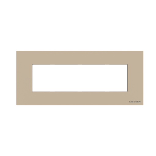 Frame 7 modules 1gang Champagne - Zenit