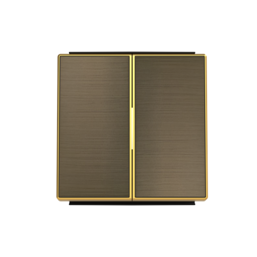 Rocker Without imprint for Switchpush button, Two-part rocker Gold - Sky Niessen