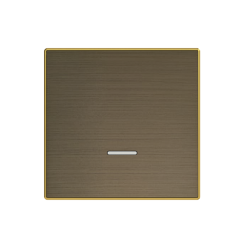Cover dimmer Without imprint for Switchdimmer Single push button Gold - Sky Niessen