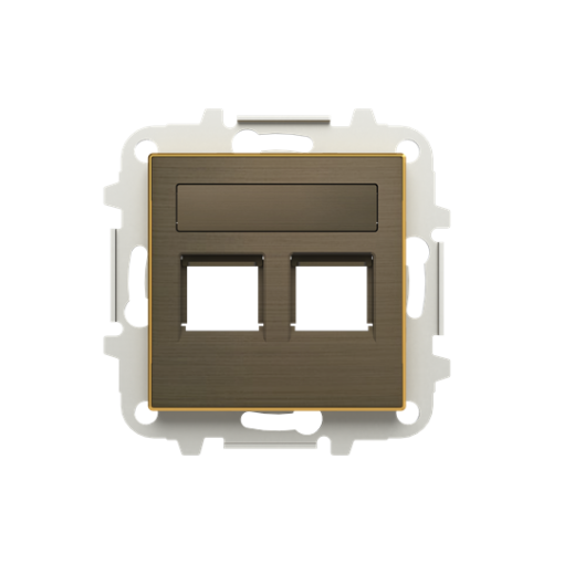 Cover plate Data connection 2 gang Gold - Sky Niessen