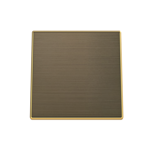 Cover plate Cable outlet with Without imprint Gold - Sky Niessen
