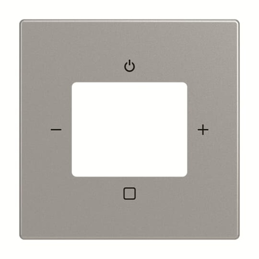 Cover plate with legend Radio 0 gang stainless steel - Pure Stainless Steel