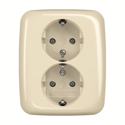 Socket Outlets without claw white - Busch-Duro 2000 SI