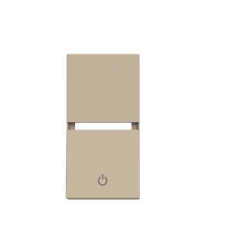 Rocker cover Off symbol for Switchpush button, Single rocker Champagne - Zenit