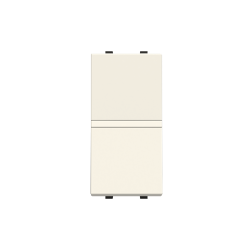 Insertcover Rockerbutton, Intermediate switch with LED exchangeable White - Zenit