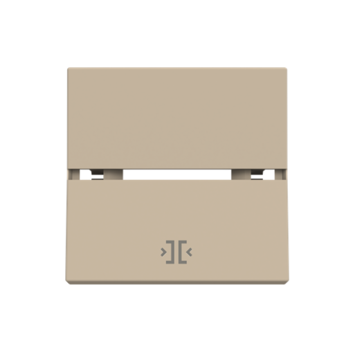 Rocker cover Close symbol for Switchpush button, Two-part rocker Champagne - Zenit