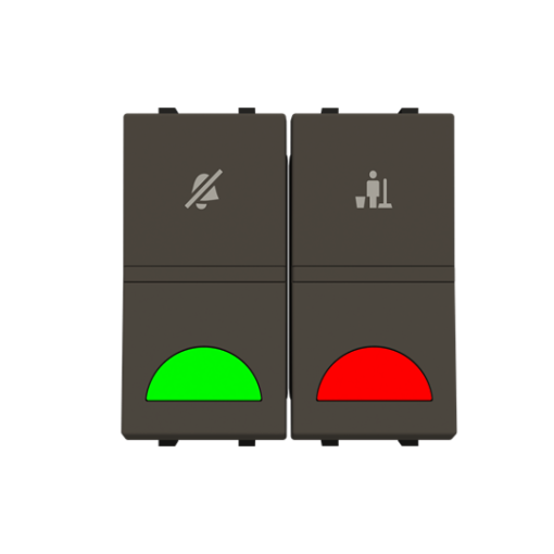 DNDMUR room with LED exchangeable 2 rocker Anthracite - Zenit