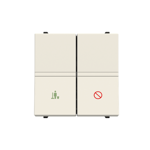 DNDMUR room with LED exchangeable 2 rocker White - Zenit