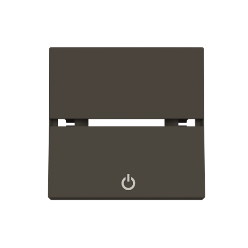 Rocker Off symbol for Switchpush button, Two-part rocker Anthracite - Zenit