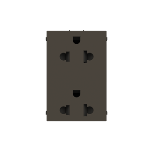 Socket outlet EUUS 2PE Without imprint Anthracite - Zenit