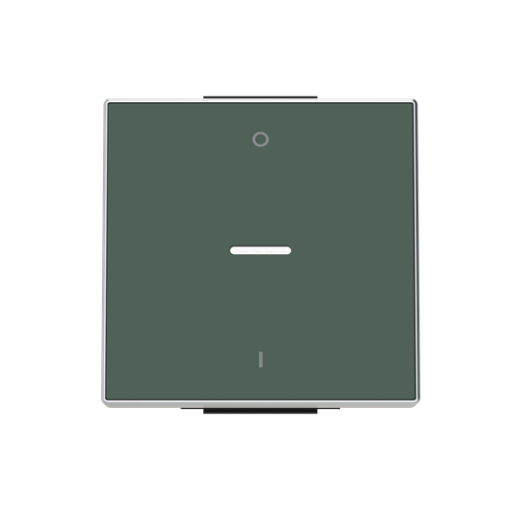 Rocker Characters 0 and 1 for Switchpush button, Single rocker Green - Sky Niessen