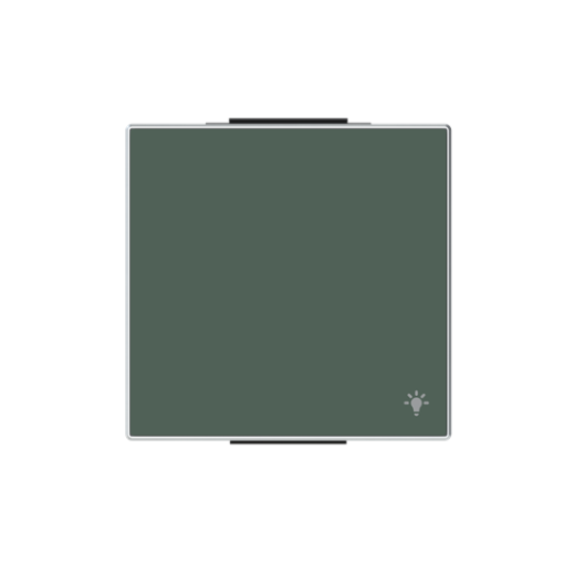 Rocker Symbol "light" for Switchpush button, Single rocker Green - Sky Niessen