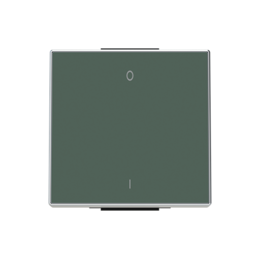 Rocker Characters 0 and 1 for Switchpush button, Single rocker Green - Sky Niessen