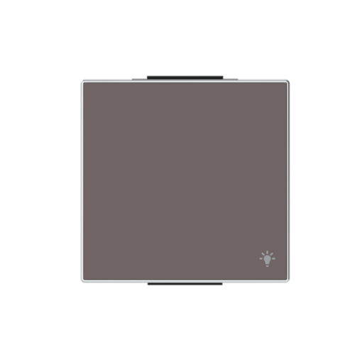 Rocker Symbol "light" for Switchpush button, Single rocker Taupe - Sky Niessen