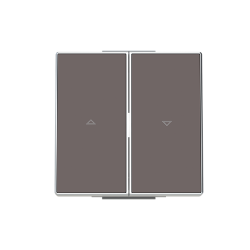 Rocker Symbol "arrows" for Venetian blind Two-part rocker Taupe - Sky Niessen