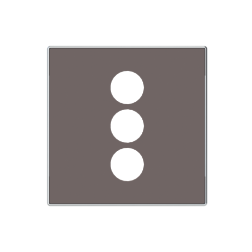 Cover plate Cinch 1 gang Taupe - Sky Niessen