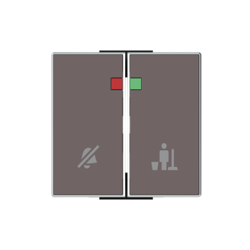Rocker DNDMUR symbol for Signalling Two-part button Taupe - Sky Niessen