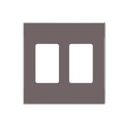 Cover plate VDI 2 gang Taupe - Sky Niessen