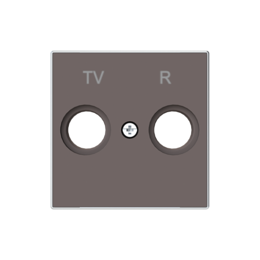 Cover plate SAT 1 gang Taupe - Sky Niessen