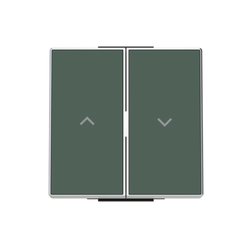 Rocker Symbol "arrows" for Venetian blind, Two-part button Green - Sky Niessen
