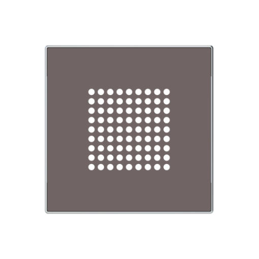 Cover plate Loudspeaker Central cover plate Taupe - Sky Niessen