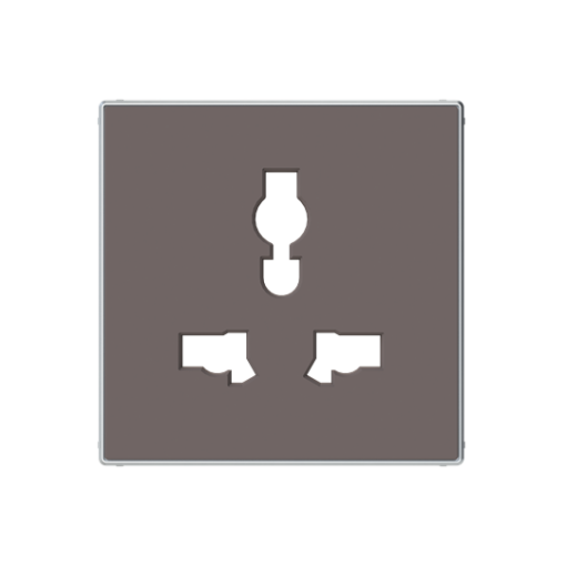 Cover socket outlet Without imprint Taupe - Sky Niessen