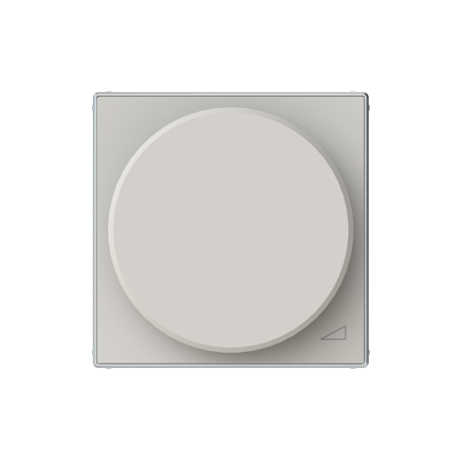 Cover plate Without imprint for Dimmer Turn button Dune - Sky Niessen