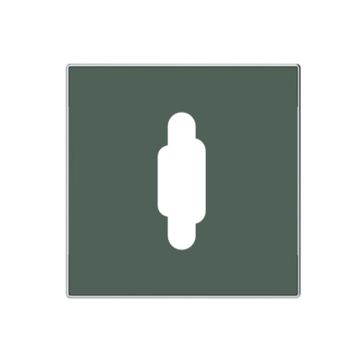 Cover plate VGA 1 gang Green - Sky Niessen